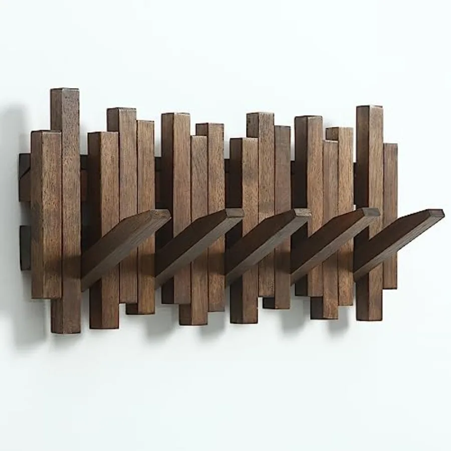 Natural Wood Wall Mounted Piano Coat Rack Coat Rack Wall Mount Flip Down Wall Hook Rack 5 Hooks Entryway Coat Rack, Made of Woo
Natural Wood Wall Mounted Piano Coat Rack Coat Rack Wall Mount Flip Down Wall Hook Rack 5 Hooks Entryway Coat Rack, Made of Woo