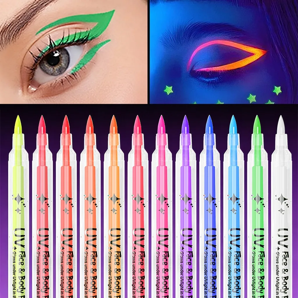 Neon Pens Non-Toxic Body Paint Face And Body Paint Vibrant Uv Pens For Halloween Costumes Creative
Neon Pens Non-Toxic Body Paint Face And Body Paint Vibrant Uv Pens For Halloween Costumes Creative
