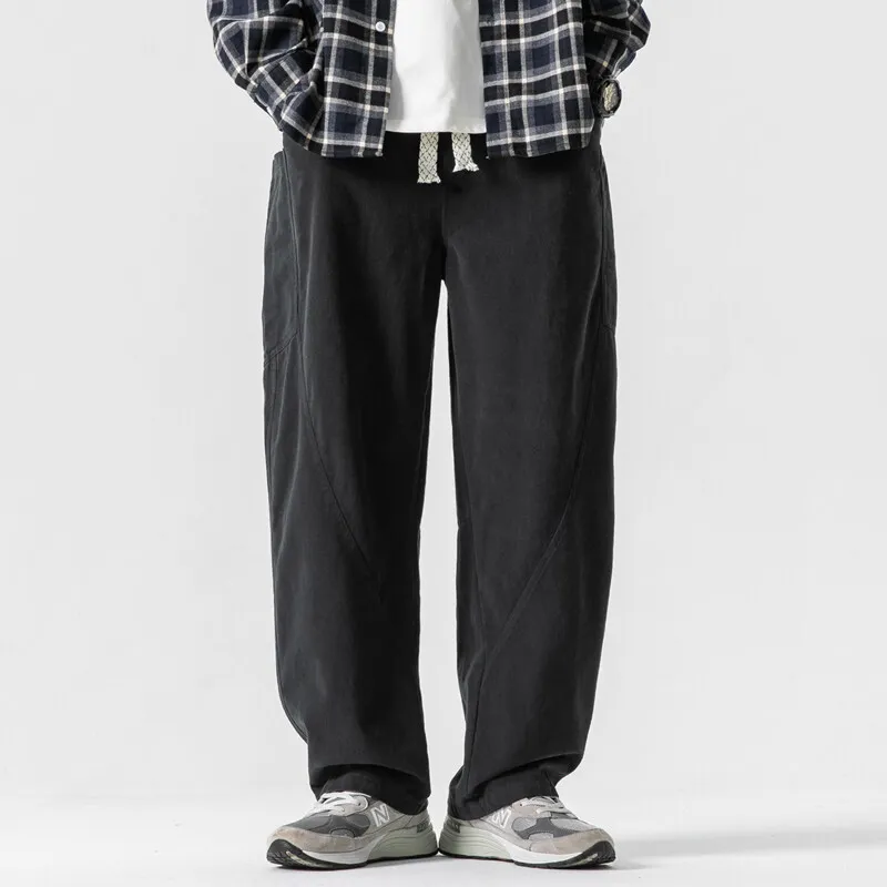 Men's Japanese Fashion Splice Pocket Drawstring Loose Casual Pure Cotton Cargo Pants Outdoor Straight Pants Joggers Men
Men's Japanese Fashion Splice Pocket Drawstring Loose Casual Pure Cotton Cargo Pants Outdoor Straight Pants Joggers Men