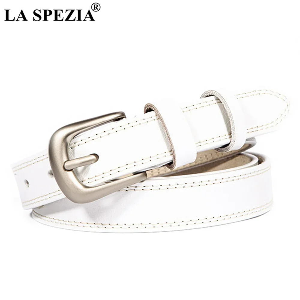 LA SPEZIA White Women Belt Vintage Genuine Leather Pin Waist Belt Classic Quality Second Layer Cow Leather Female Brand Belts
LA SPEZIA White Women Belt Vintage Genuine Leather Pin Waist Belt Classic Quality Second Layer Cow Leather Female Brand Belts