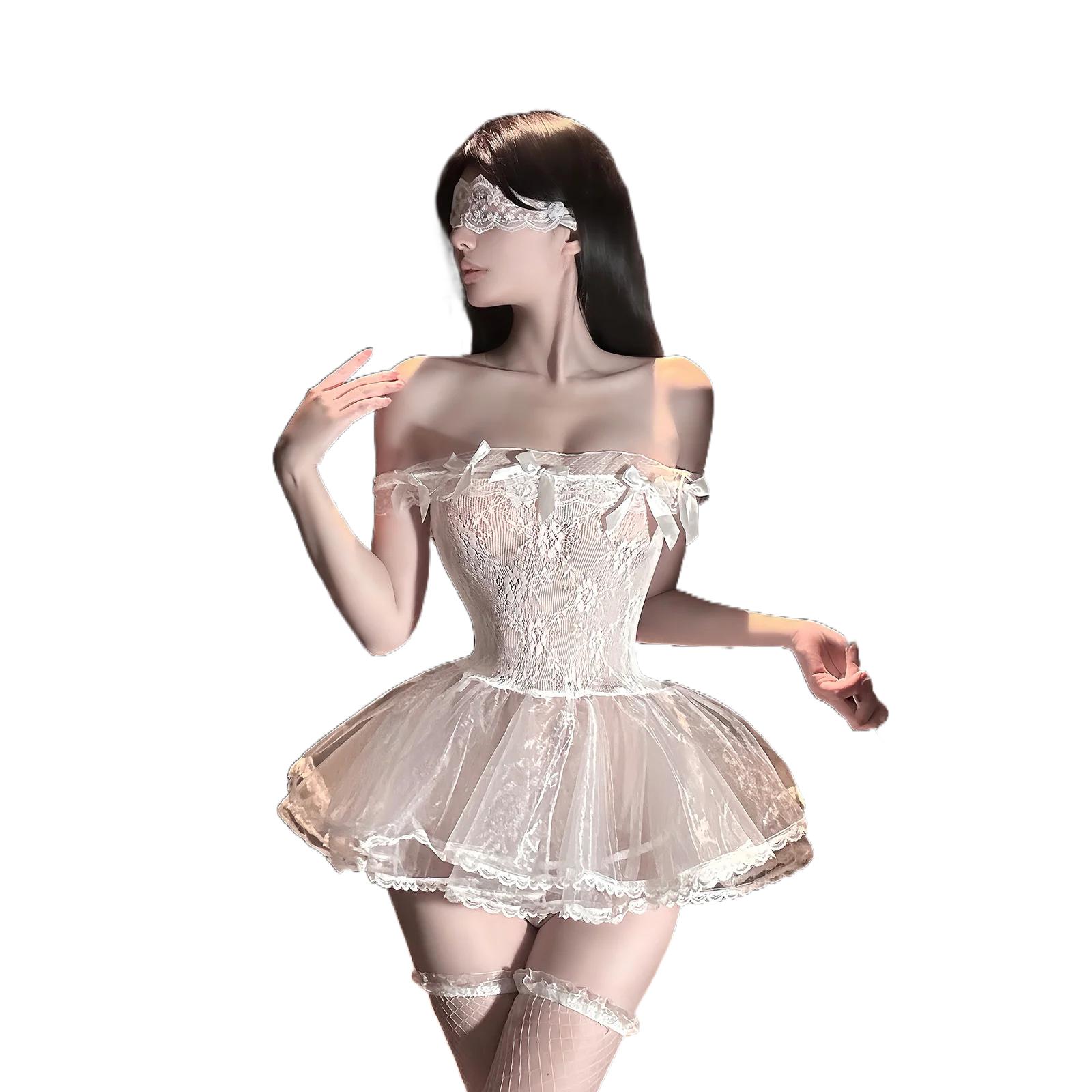 Sexy Lingerie Sexy Babydoll Lace One Shoulder Mesh Tulle Short Dress Butterfly Print Princess Style Sheer See Through Women Unde
Sexy Lingerie Sexy Babydoll Lace One Shoulder Mesh Tulle Short Dress Butterfly Print Princess Style Sheer See Through Women Unde