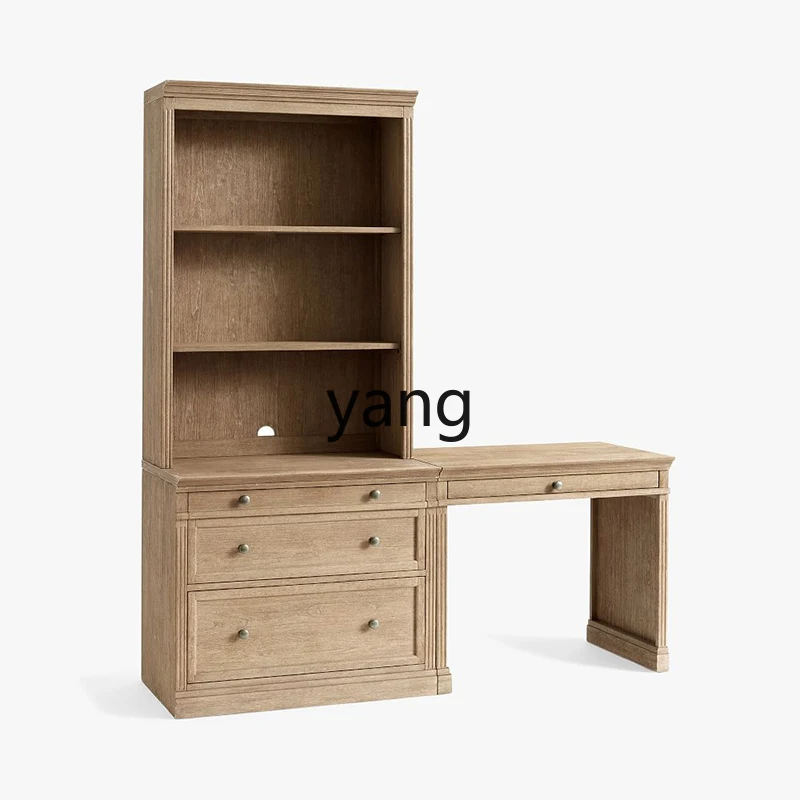 LH all solid wood bookshelf combination oak bookcase integrated home writing office computer desk
LH all solid wood bookshelf combination oak bookcase integrated home writing office computer desk