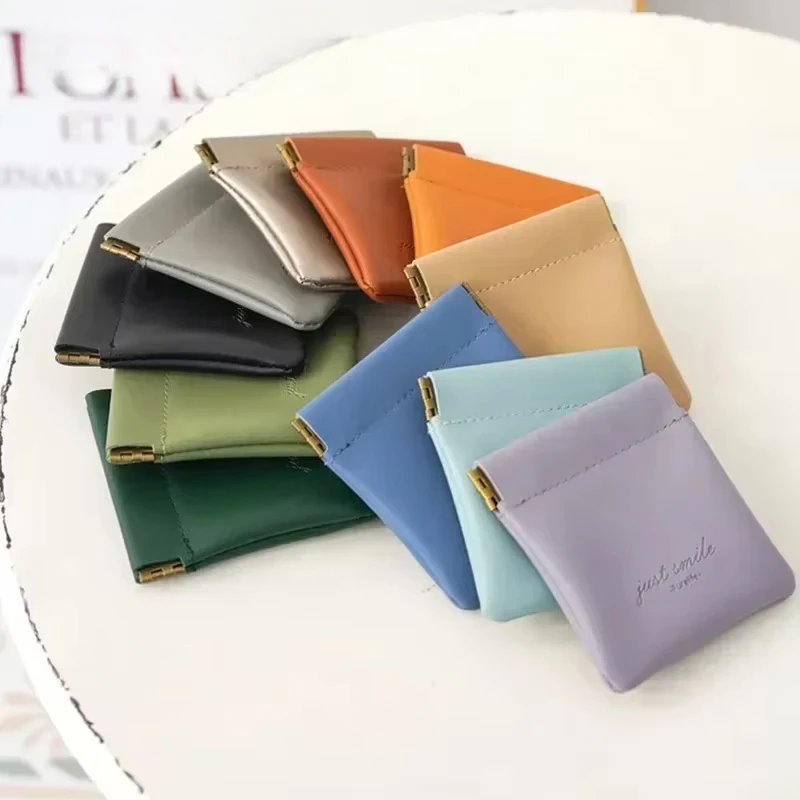 Mini Delicate Coin Purse Solid Color Simple Portable Key Organizer PU Leather Soft Side Magnetic Buckle Lipstick Hand Bag
Mini Delicate Coin Purse Solid Color Simple Portable Key Organizer PU Leather Soft Side Magnetic Buckle Lipstick Hand Bag