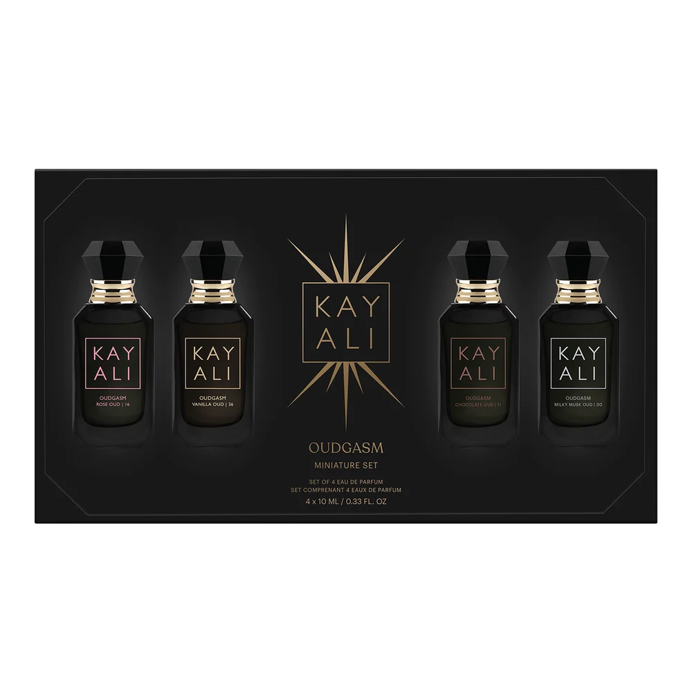 KAYALI Oudgasm Limited Edition Mini Perfume Set 40ml Unisex Oud Vanilla Rose Chocolate Musk Luxury Layering Eau De Parfum
KAYALI Oudgasm Limited Edition Mini Perfume Set 40ml Unisex Oud Vanilla Rose Chocolate Musk Luxury Layering Eau De Parfum