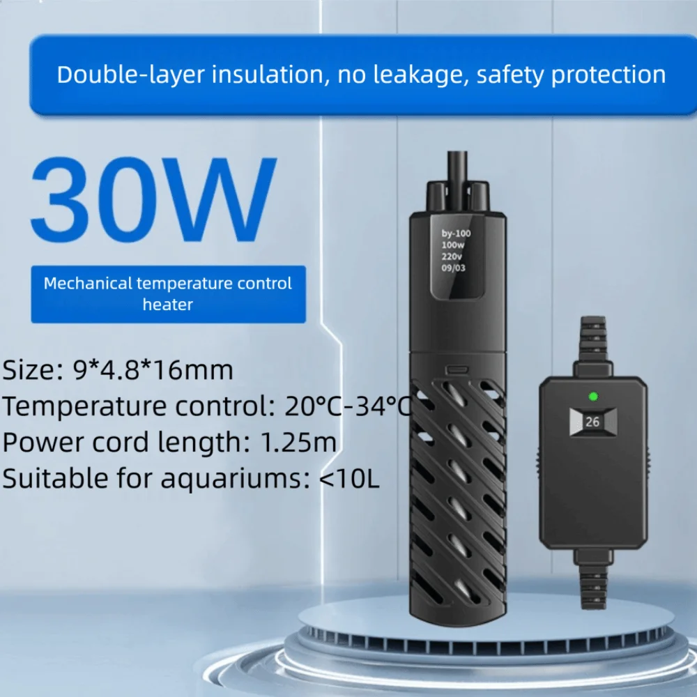 Quartz Glass Aquarium Submersible Heater Low Water Level Adjustable Turtle Tank Heater 30w-100w Constant Temperature Control
Quartz Glass Aquarium Submersible Heater Low Water Level Adjustable Turtle Tank Heater 30w-100w Constant Temperature Control