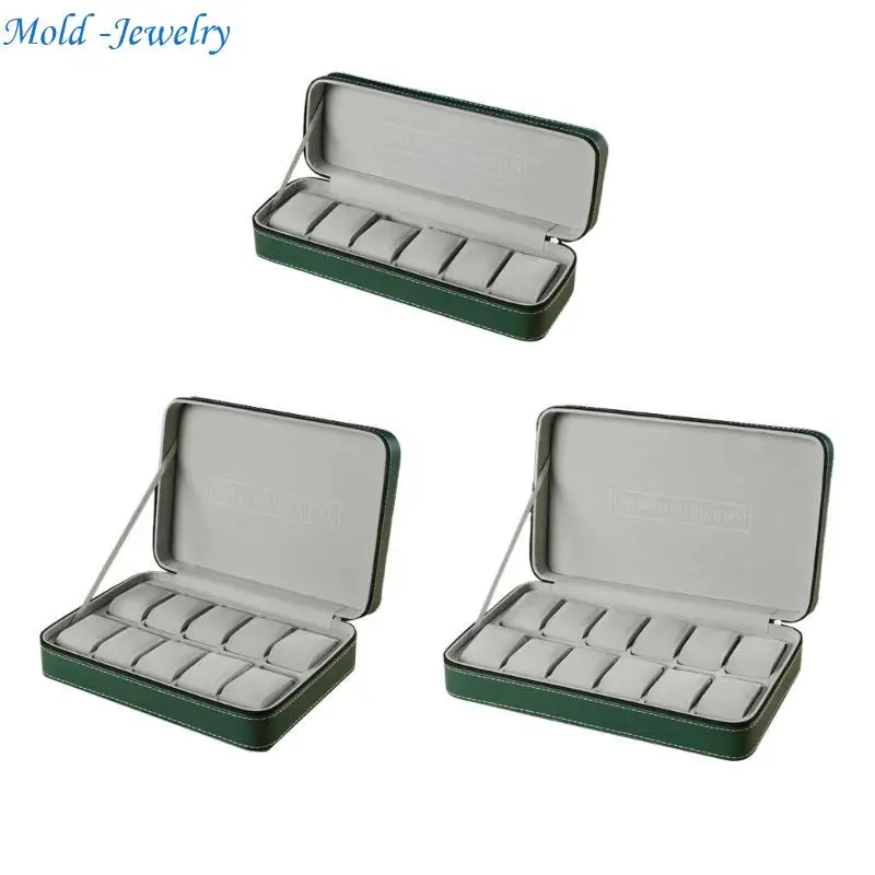 69HB Portable Watch Storage Cases 6/10/12 Slot Watch Travel Box with Zip and Soft Felted Interior for Holding Watch Jewelry
69HB Portable Watch Storage Cases 6/10/12 Slot Watch Travel Box with Zip and Soft Felted Interior for Holding Watch Jewelry