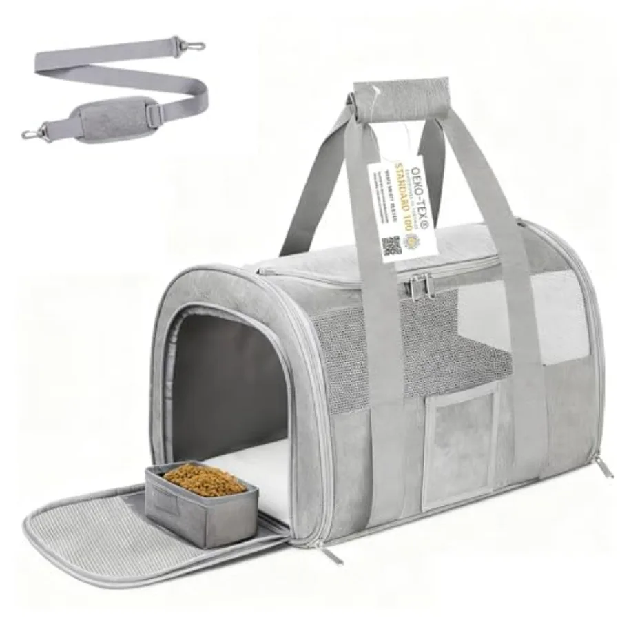Cat Carrier Pet Dog Carrier Airline Approved for Puppy Cat Carrier Under 15 lbs, Collapsible Soft Sided Airline Approved Cat Ca
Cat Carrier Pet Dog Carrier Airline Approved for Puppy Cat Carrier Under 15 lbs, Collapsible Soft Sided Airline Approved Cat Ca