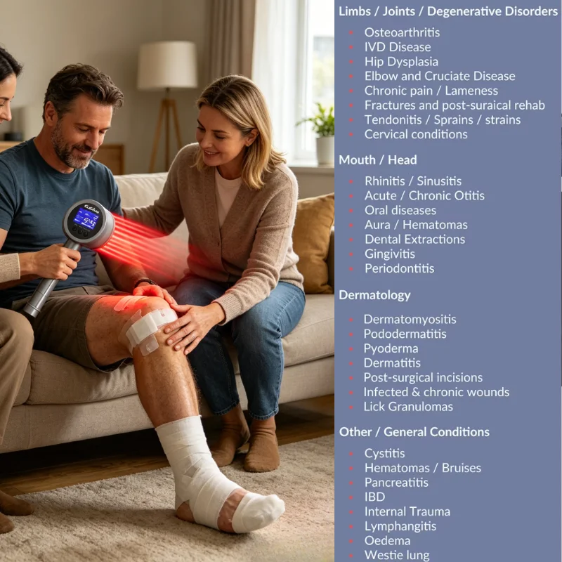 Advanced Super Pulsed Cold Laser Therapy 1295mW 650nm 808nm for Nerve Conduction Recovery Neuropathic Pain Management
Advanced Super Pulsed Cold Laser Therapy 1295mW 650nm 808nm for Nerve Conduction Recovery Neuropathic Pain Management