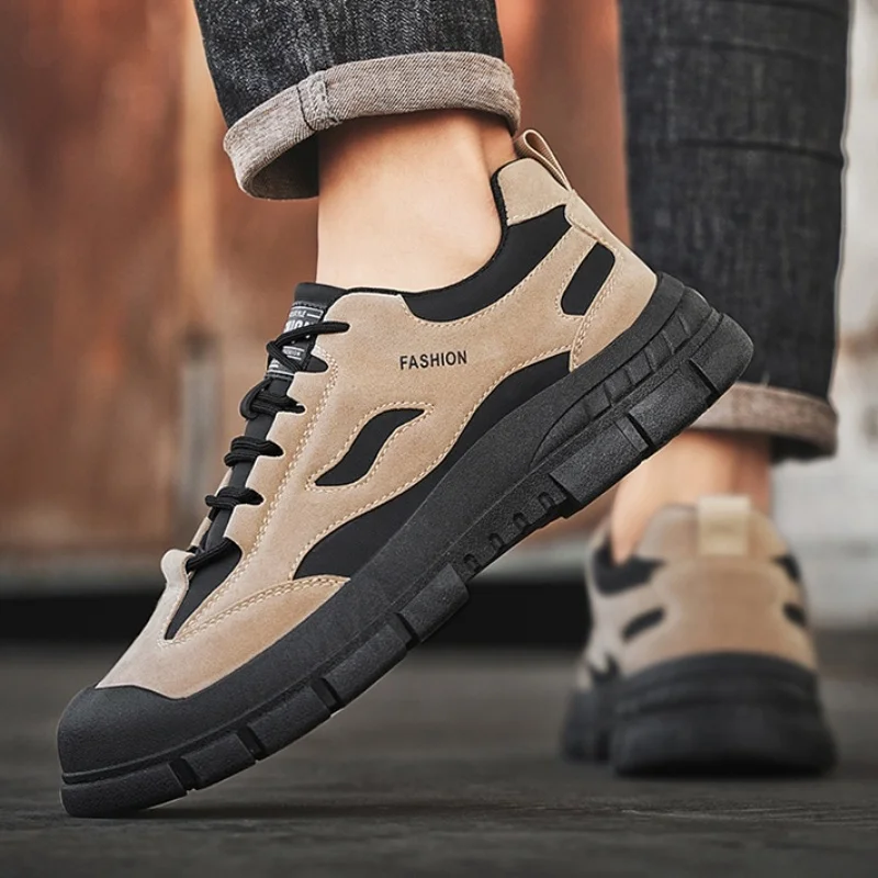 Men's High-Top Waterproof Sports Casual Climbing Shoes Spring Fashionable Black Work Shoes MPPMCK Brand round Toe Zipper Closure
Men's High-Top Waterproof Sports Casual Climbing Shoes Spring Fashionable Black Work Shoes MPPMCK Brand round Toe Zipper Closure