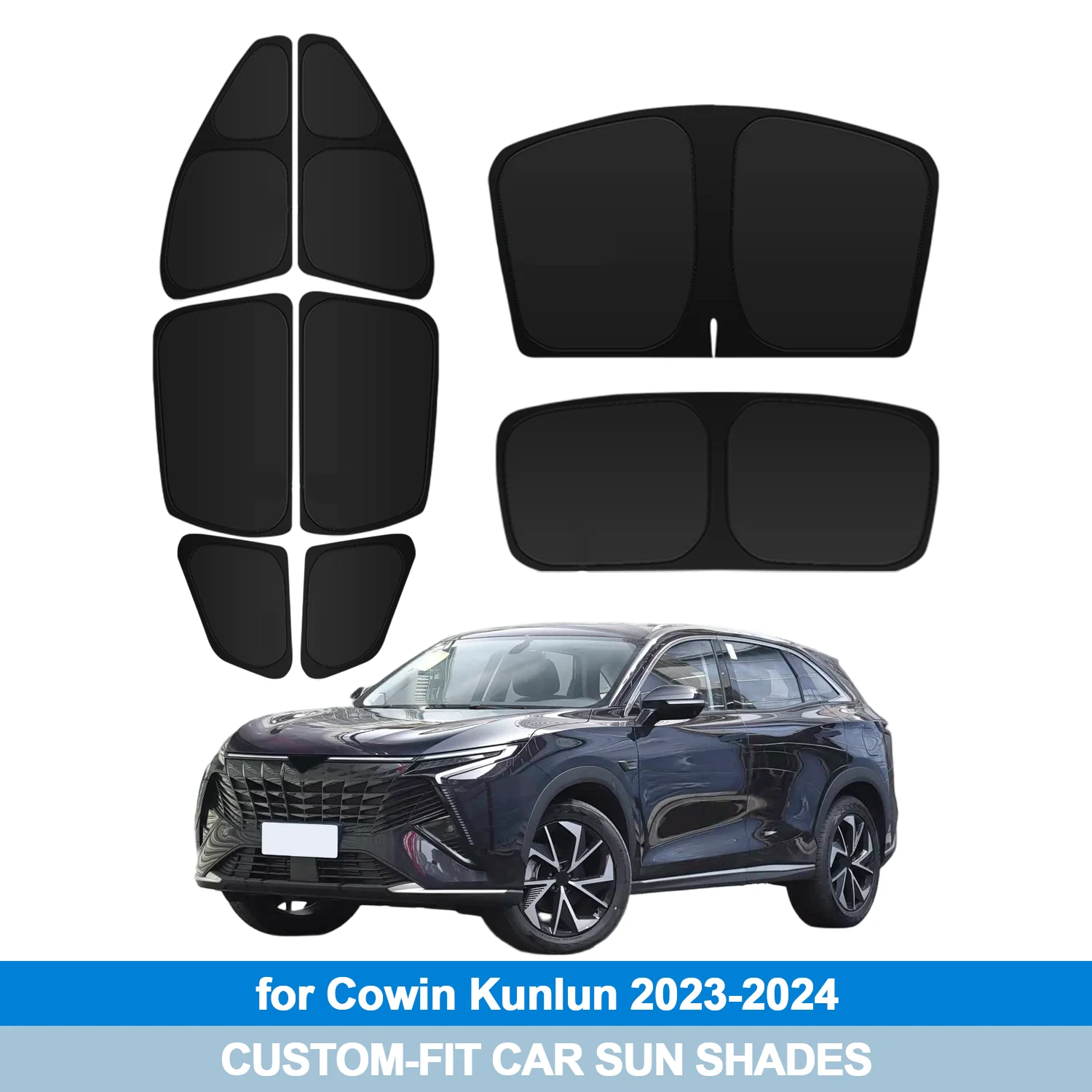For Cowin Kunlun 2023-2024 Windshield Sun Shade Side Window Shades Cover Sun Visor Shield Privacy Protection Car Accessories
For Cowin Kunlun 2023-2024 Windshield Sun Shade Side Window Shades Cover Sun Visor Shield Privacy Protection Car Accessories