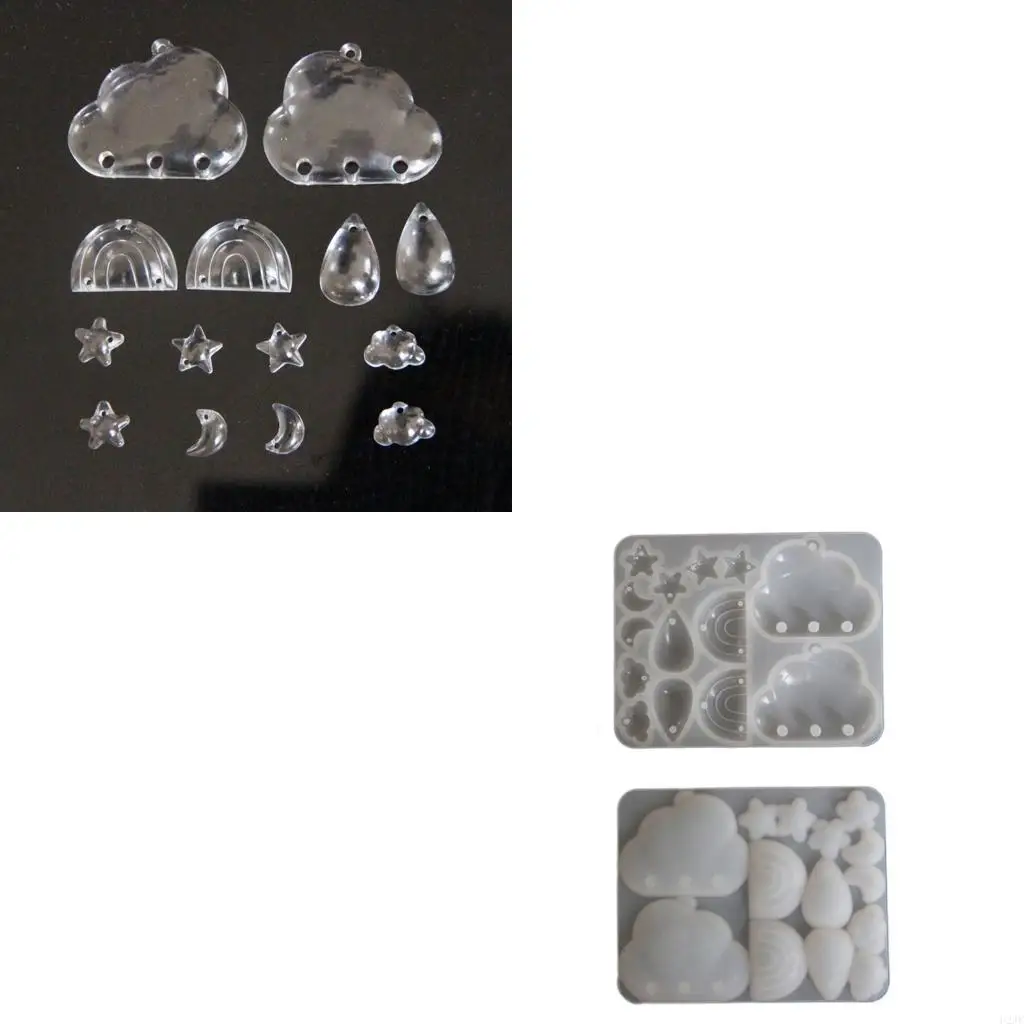 Practical Epoxy Resin Mold Star Moon Cloud Teardrop Mould Easy to Clean Silicone Molds Jewelry Crafting Supplies
Practical Epoxy Resin Mold Star Moon Cloud Teardrop Mould Easy to Clean Silicone Molds Jewelry Crafting Supplies