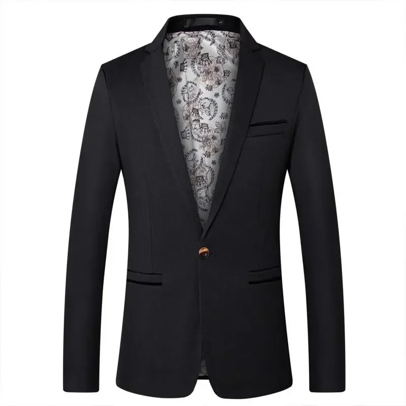 Blazers for Men Korean Style Wedding Fashion Suit Jacket Solid Color Slim Fit Classic Coats Business Party Men's Clothing
Blazers for Men Korean Style Wedding Fashion Suit Jacket Solid Color Slim Fit Classic Coats Business Party Men's Clothing