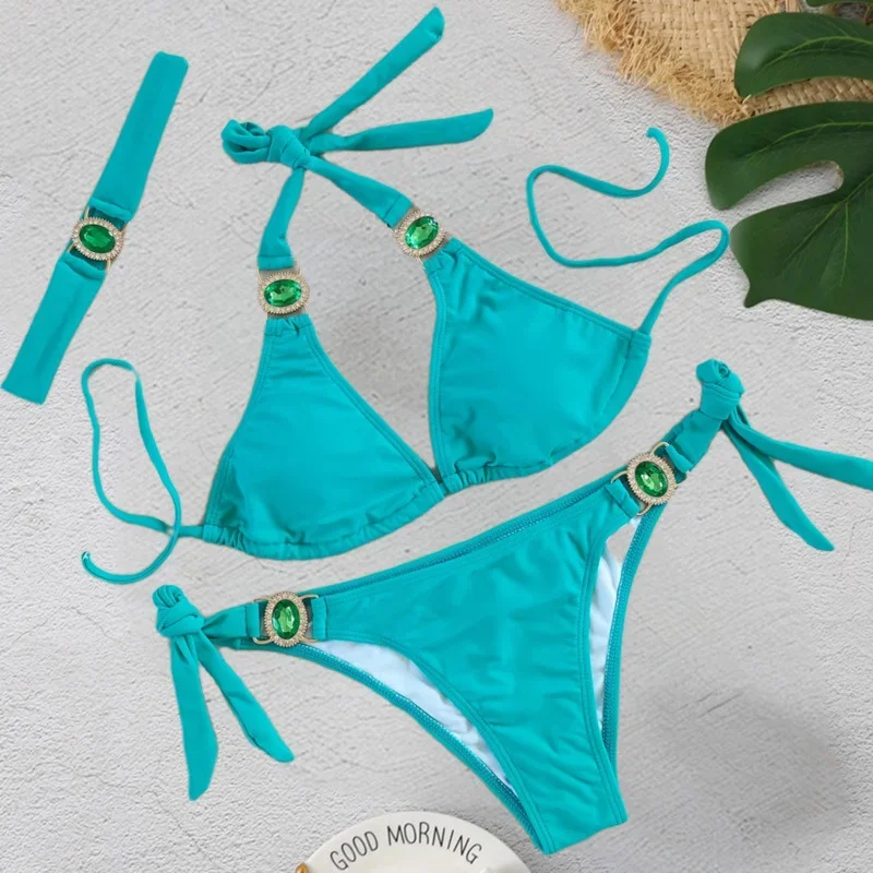 Sexy Bikinis 2025 Swimsuits With Rhinestones Women's Swimwear Female Push Up Bikini Beach Swim Wear Bathing Suits Pool Bather
Sexy Bikinis 2025 Swimsuits With Rhinestones Women's Swimwear Female Push Up Bikini Beach Swim Wear Bathing Suits Pool Bather