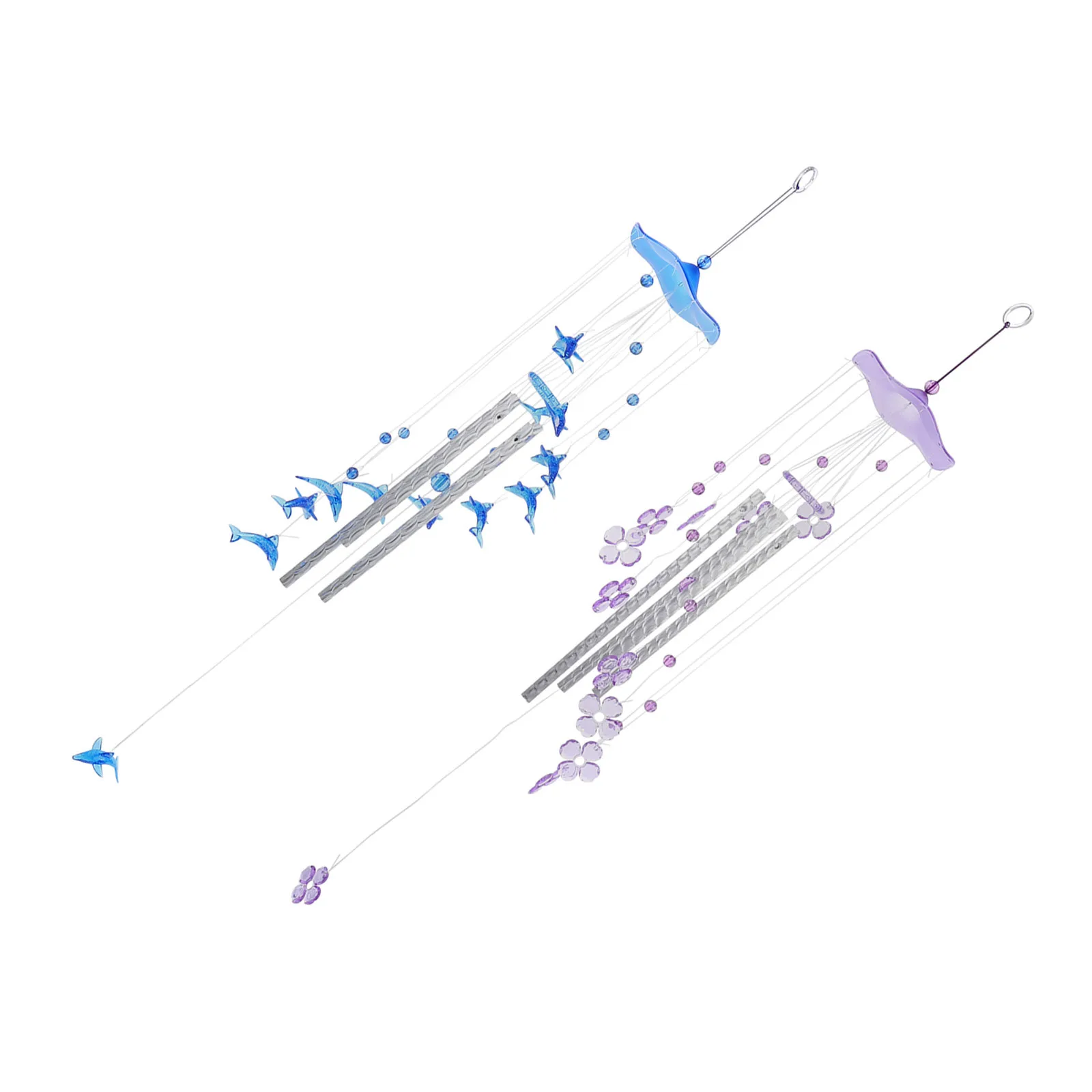 2pcs Aluminum Tube Wind Chimes Flower Shape Blue Purple Durable Outdoor Indoor Home Decorative Wind Bells Garden Patio
2pcs Aluminum Tube Wind Chimes Flower Shape Blue Purple Durable Outdoor Indoor Home Decorative Wind Bells Garden Patio