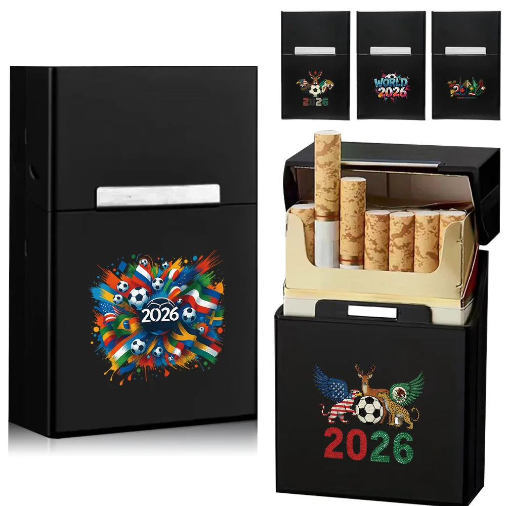 Magnetic Black Cigarette Box Waterproof Metal Cigarette Storage Case Durable Travel Tobacco Holder World 2026 Pattern
Magnetic Black Cigarette Box Waterproof Metal Cigarette Storage Case Durable Travel Tobacco Holder World 2026 Pattern