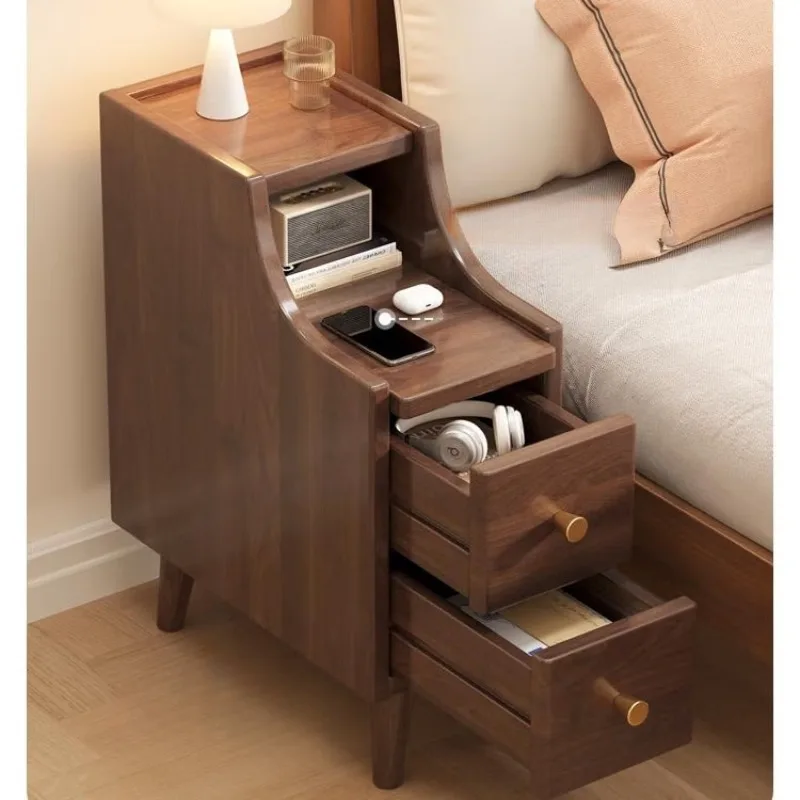 Suoyou bedside narrow solid wood small sofa side cabinet mini ultra-narrow bedside storage crack
Suoyou bedside narrow solid wood small sofa side cabinet mini ultra-narrow bedside storage crack