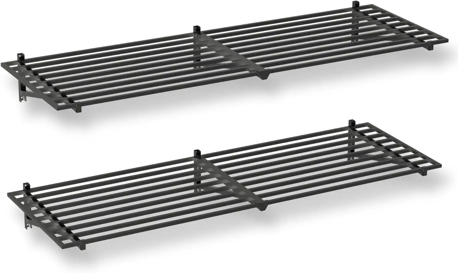 Heavy Duty Garage Wall Shelves 2-Pack, 24" Deep x 71" Long Steel Storage Rack with Hooks, 500lb Capacity
Heavy Duty Garage Wall Shelves 2-Pack, 24" Deep x 71" Long Steel Storage Rack with Hooks, 500lb Capacity