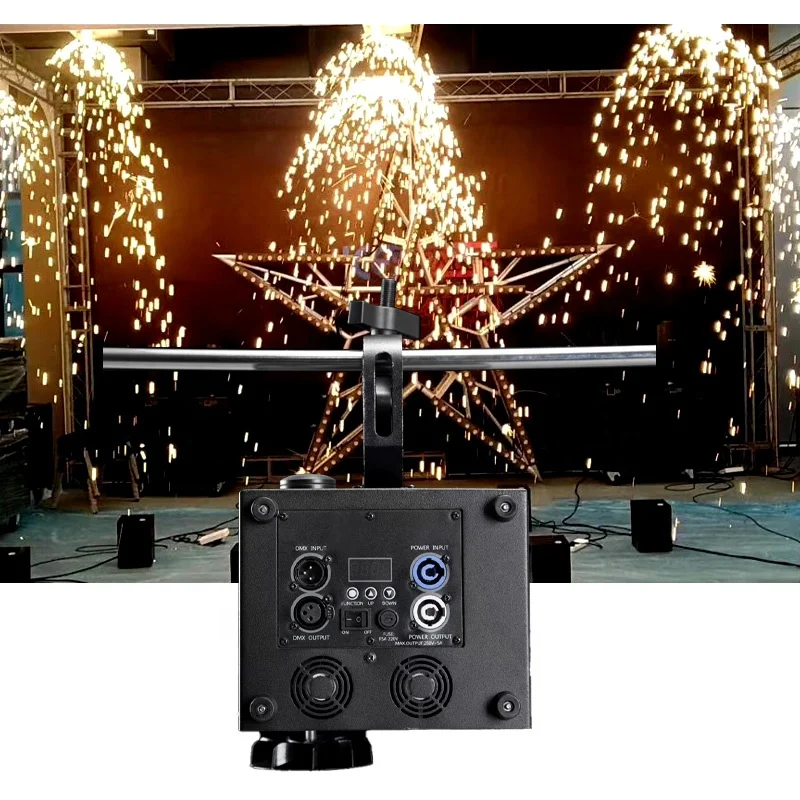 400W Hanging Cold Spark Fountain Machine Upside Down Mini Sparkler Electronic Waterfall Firework For Wedding Party DJ Event
400W Hanging Cold Spark Fountain Machine Upside Down Mini Sparkler Electronic Waterfall Firework For Wedding Party DJ Event