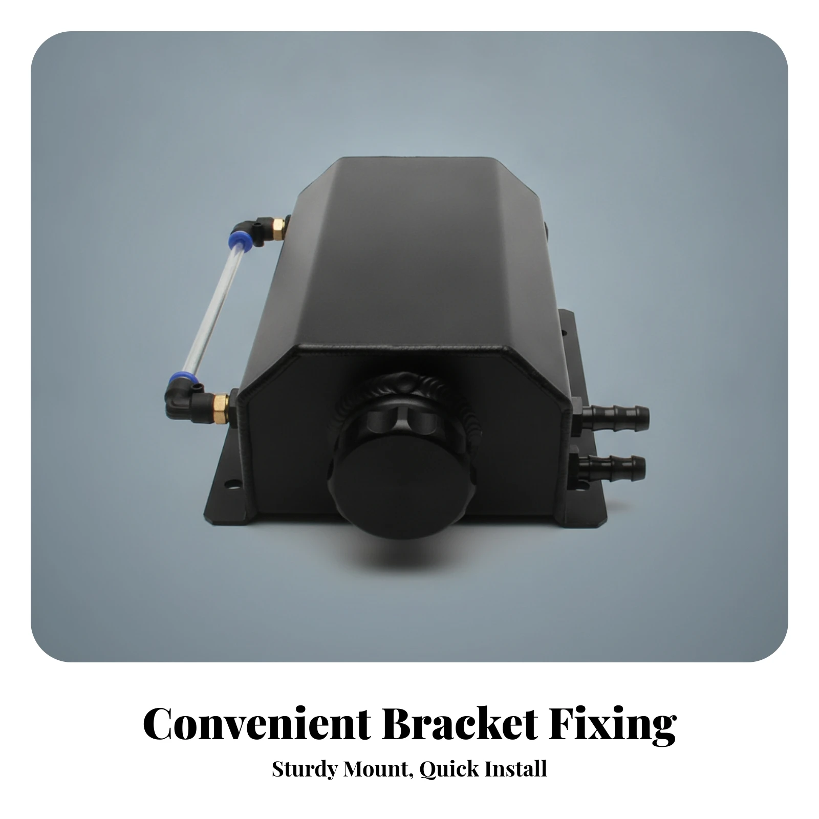 Auto Part Welded Seams Baffled Design Crankcase Vapor Tank Oil Catch Can Aluminum Catch Can Hose Barb Fittings
Auto Part Welded Seams Baffled Design Crankcase Vapor Tank Oil Catch Can Aluminum Catch Can Hose Barb Fittings