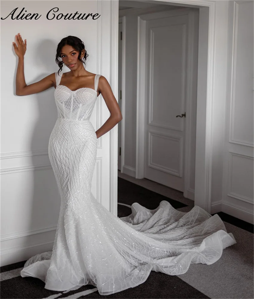Romance Shine Women 2024 Wedding Dress Bead Sequins Bride Dresses Mermaid Robe De Mariee Vestidos Customized
Romance Shine Women 2024 Wedding Dress Bead Sequins Bride Dresses Mermaid Robe De Mariee Vestidos Customized