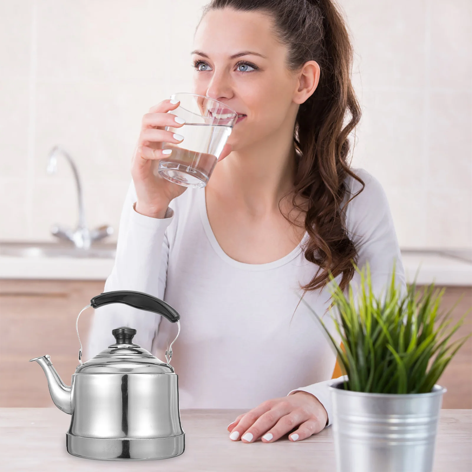 Electric Kettles Stainless Steel Water Stovetop Teapot Boiled Toaster Gas Teakettle Silver Boiling Travel
Electric Kettles Stainless Steel Water Stovetop Teapot Boiled Toaster Gas Teakettle Silver Boiling Travel