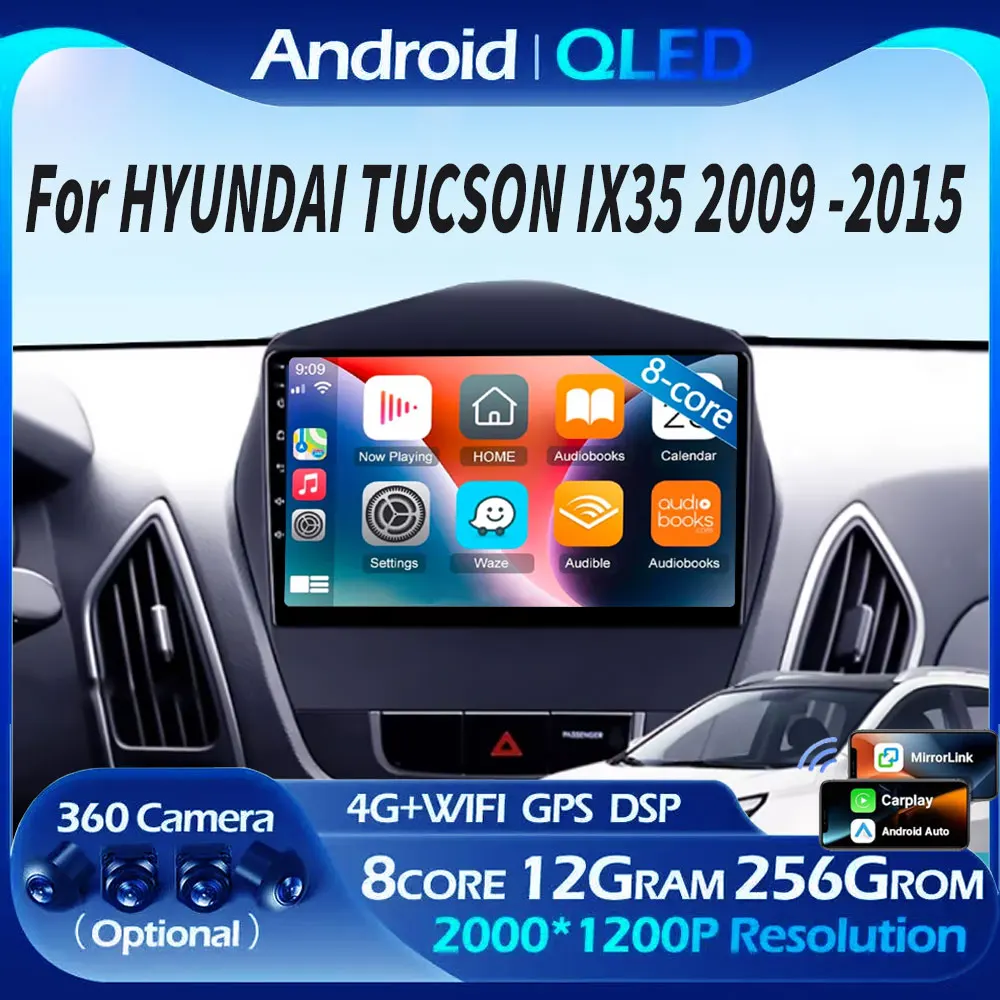 9" For HYUNDAI TUCSON IX35 2009 - 2013 2014 2015 8Core 4G WIFI Android 15 Car Multimedia Stereo Car Player Navigation GPS Radio
9" For HYUNDAI TUCSON IX35 2009 - 2013 2014 2015 8Core 4G WIFI Android 15 Car Multimedia Stereo Car Player Navigation GPS Radio