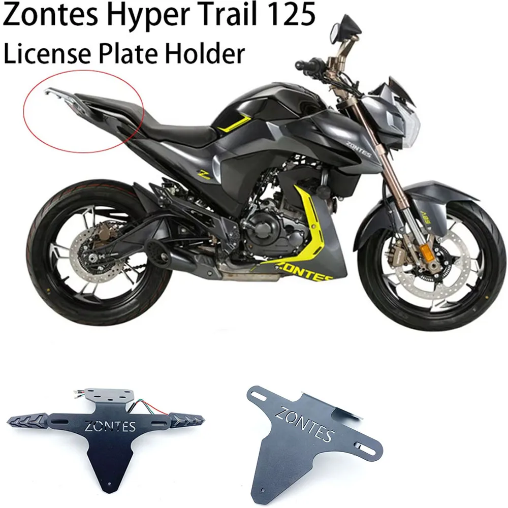 New Rear Tail light license Plate Holder for HyperTrail 125 license Plate light Turn Signal for Zontes Hyper Trail 125
New Rear Tail light license Plate Holder for HyperTrail 125 license Plate light Turn Signal for Zontes Hyper Trail 125