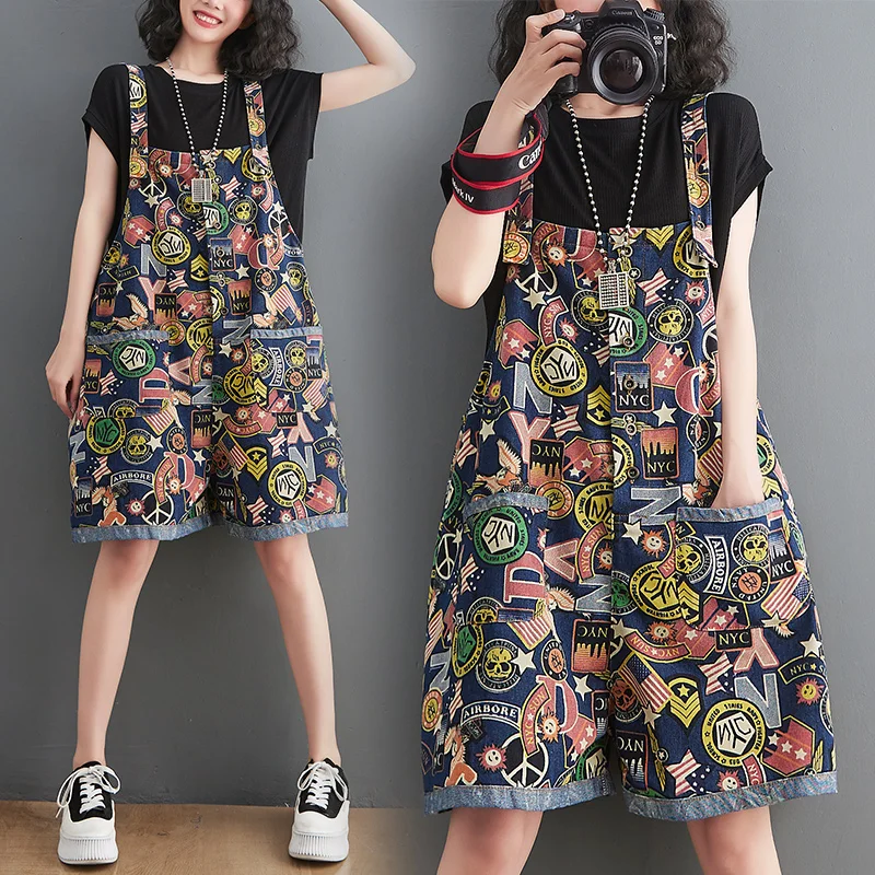 Европейская рабочая одежда с индивидуальным принтом, джинсовые комбинезоны с цветочным принтом, женские летние свободные широкие брюки больших размеров, цельный комбинезон на пять литров...
Европейская рабочая одежда с индивидуальным принтом, джинсовые комбинезоны с цветочным принтом, женские летние свободные широкие брюки больших размеров, цельный комбинезон на пять литров...