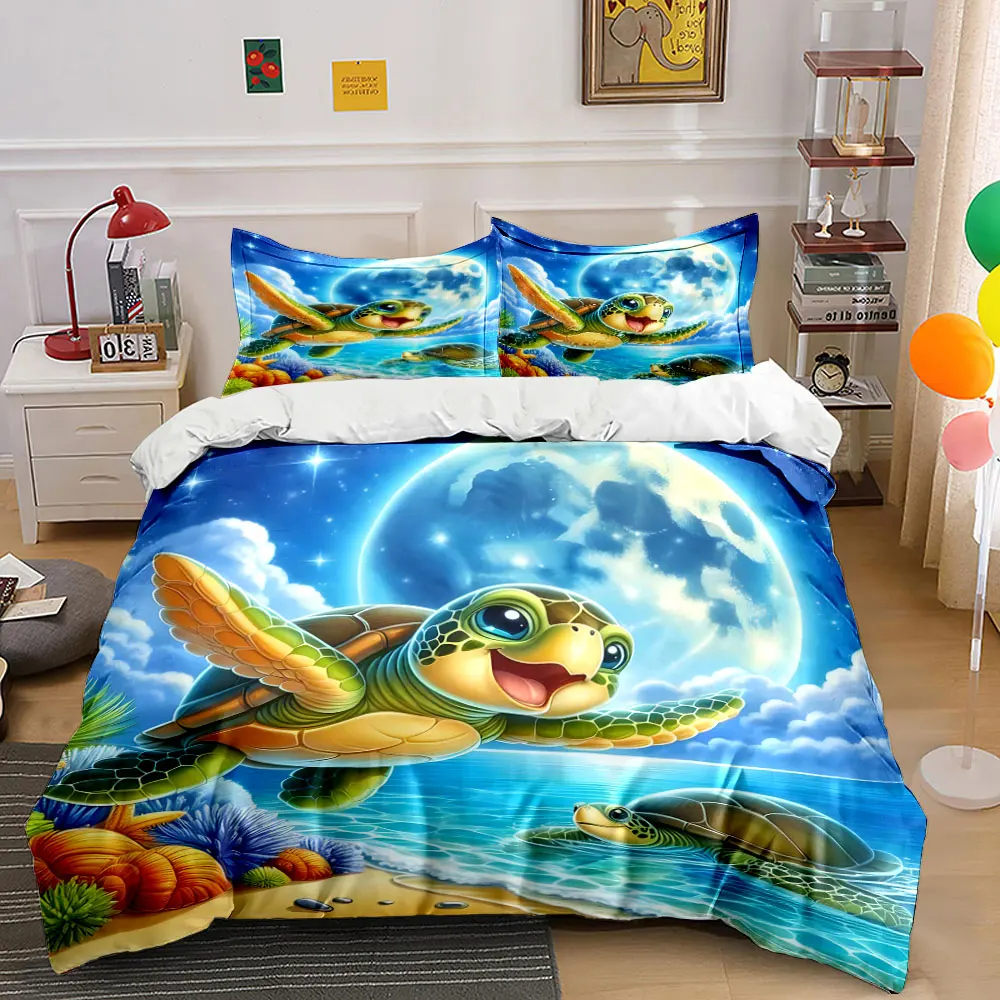 Turtles, ocean, moonlit sky. Print Bedding Set 1 Duvet Cover 2 Pillowcases for Adult and Children Luxury Gift Full Size
Turtles, ocean, moonlit sky. Print Bedding Set 1 Duvet Cover 2 Pillowcases for Adult and Children Luxury Gift Full Size