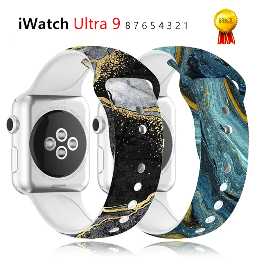 Marble Soft Silicone Strap for Apple Watch Ultra Band 45mm 41mm 44mm 40mm 38mm 42mm Rubber Sports Bracelet IWatch Series Strap
Marble Soft Silicone Strap for Apple Watch Ultra Band 45mm 41mm 44mm 40mm 38mm 42mm Rubber Sports Bracelet IWatch Series Strap