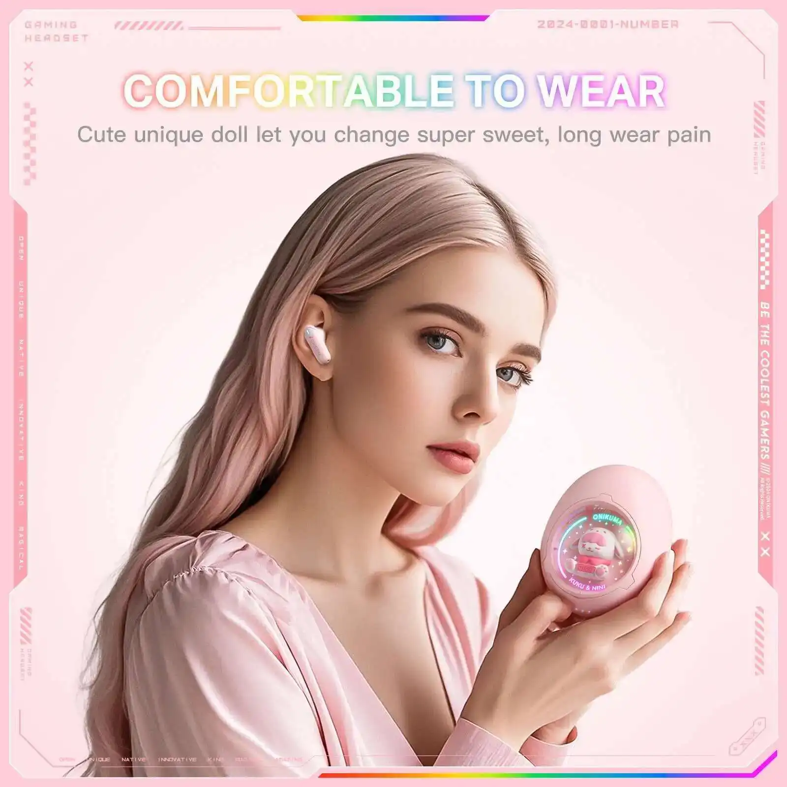 T302 Wireless Bluetooth 5.4 Earphones Double Sided Stereo HD Call ENC Noise Cancelling Microphone Earphones Can Replace Doll
T302 Wireless Bluetooth 5.4 Earphones Double Sided Stereo HD Call ENC Noise Cancelling Microphone Earphones Can Replace Doll