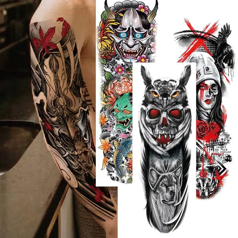Temporary Fake Tattoo Black Tattoo Sticker Large Size Paster Full Sleeve Stickers Waterproof Art Items Long Lasting Paster
Temporary Fake Tattoo Black Tattoo Sticker Large Size Paster Full Sleeve Stickers Waterproof Art Items Long Lasting Paster