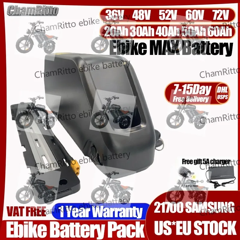 60v72v 2000w Electric Bike Hailong Polly DP-7 Battery 36v 48v 52v EBike 30Ah DownTube 25 40ah 50Ah 60Ah 21700 Bafang 3000w Motor
60v72v 2000w Electric Bike Hailong Polly DP-7 Battery 36v 48v 52v EBike 30Ah DownTube 25 40ah 50Ah 60Ah 21700 Bafang 3000w Motor