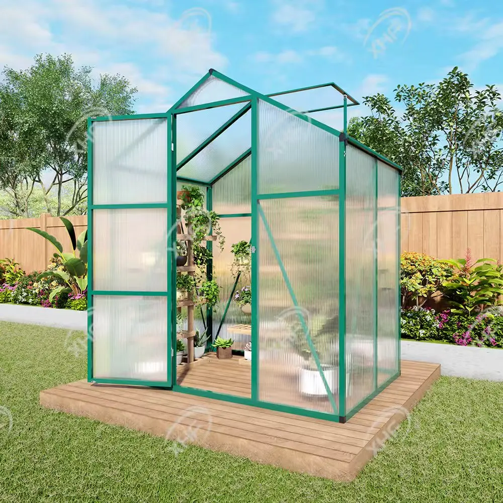 Outdoor Greenhouse,Small Walk-in Greenhouse With Vented Roof Window, Aluminum Frame With Quick-Installation Structure,for Garden
Outdoor Greenhouse,Small Walk-in Greenhouse With Vented Roof Window, Aluminum Frame With Quick-Installation Structure,for Garden