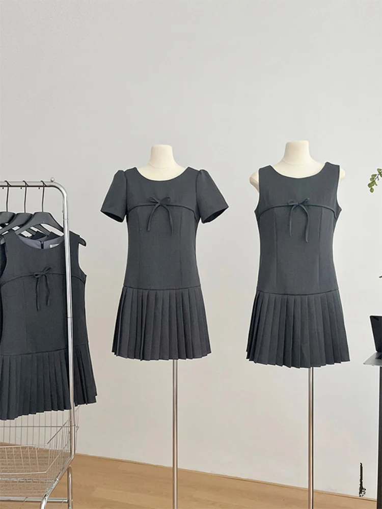 Summer French Vintage Mori Girl Midi Dress Women Old Money Aesthetic Short Sleeve Pleated Frocks Mori Girl Sleeveless One-Piece
Summer French Vintage Mori Girl Midi Dress Women Old Money Aesthetic Short Sleeve Pleated Frocks Mori Girl Sleeveless One-Piece