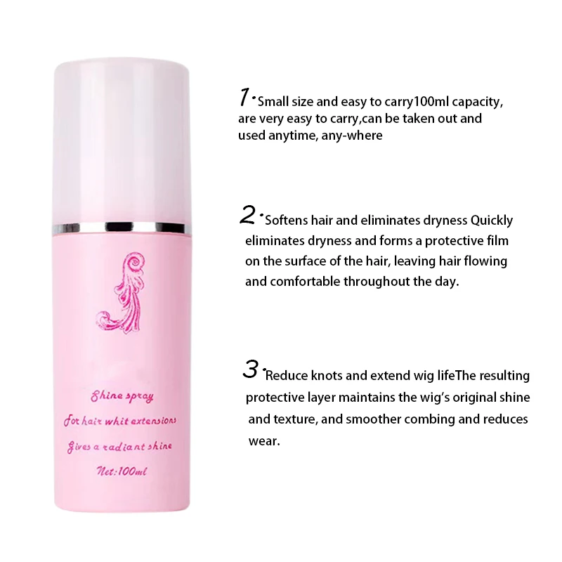 Synthetic Wig Care Solution Anti-frizz Anti-static Conditioner Spray Smooth Tangles Hair System Protection for Wigs
Synthetic Wig Care Solution Anti-frizz Anti-static Conditioner Spray Smooth Tangles Hair System Protection for Wigs