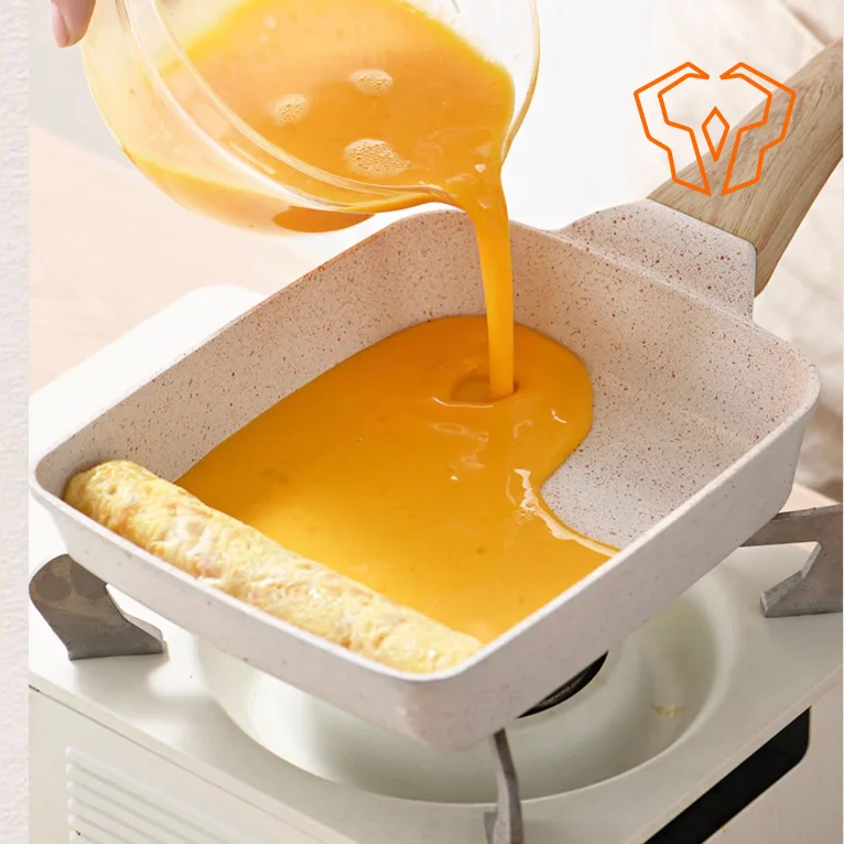 Square Flat Bottom Aluminum Alloy Non Stick Pan Small Frying Pan Egg Roll Mold Household Breakfast Pan Kitchen
Square Flat Bottom Aluminum Alloy Non Stick Pan Small Frying Pan Egg Roll Mold Household Breakfast Pan Kitchen