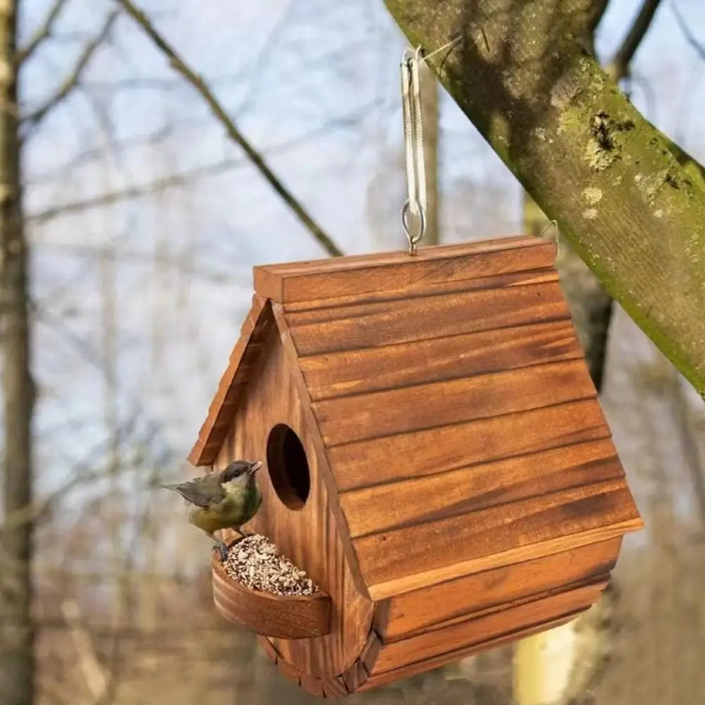 Garden Decoration Wooden Bird Nest Durable Minimalist Bird Feeder Hanging Bird Cage Wild Pigeons
Garden Decoration Wooden Bird Nest Durable Minimalist Bird Feeder Hanging Bird Cage Wild Pigeons