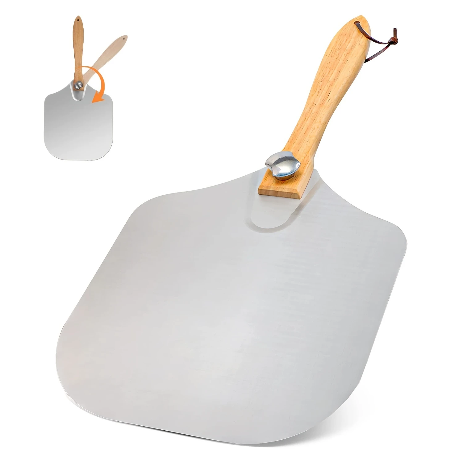 1pc 12-Inch Metal Pizza Peel with Folding Wooden Handle - Durable Aluminum Pizza Paddle for Ovens and Restaurants - Perfect for
1pc 12-Inch Metal Pizza Peel with Folding Wooden Handle - Durable Aluminum Pizza Paddle for Ovens and Restaurants - Perfect for