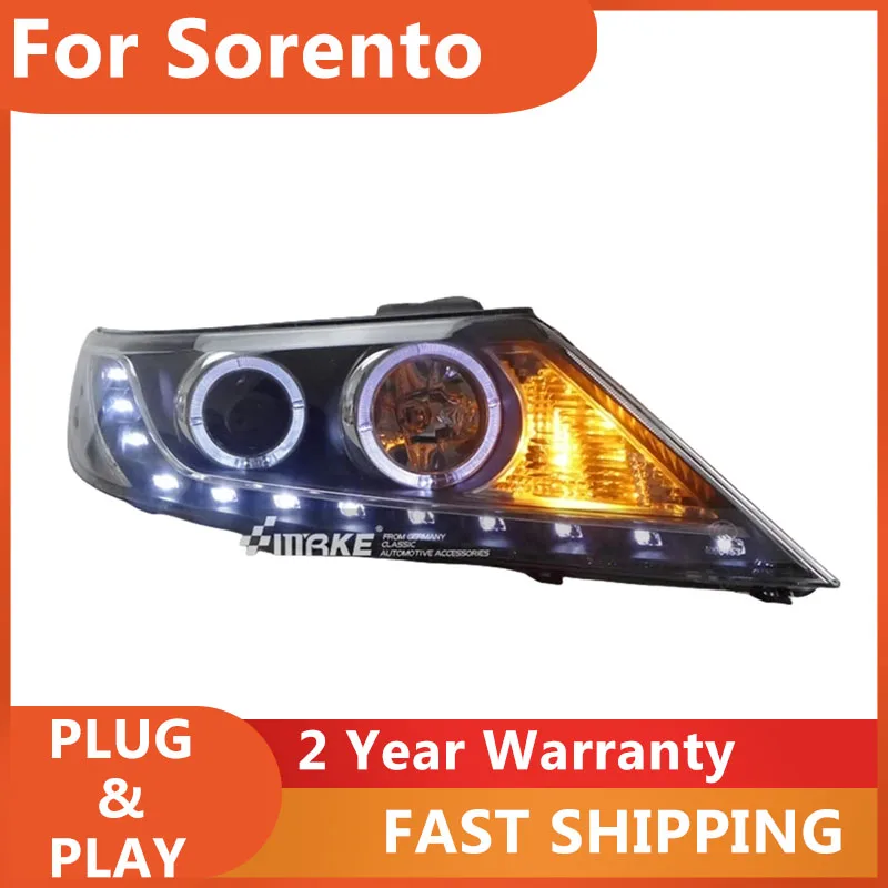 KOWELL Car Styling for Sorento Headlights 2011 2012 2013 Sorento Head Light DRL Turn Signal Low High Beam Projector Lens
KOWELL Car Styling for Sorento Headlights 2011 2012 2013 Sorento Head Light DRL Turn Signal Low High Beam Projector Lens