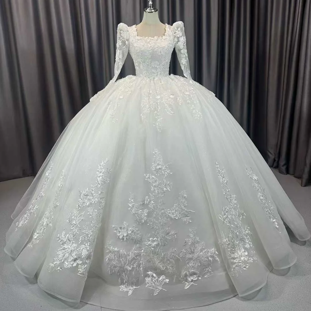 Formal Wedding Dress 2026 Formal Classic Square Collar Pearl Bridal Gown Floor-length Ball Gown Customized vestidos de novia bod
Formal Wedding Dress 2026 Formal Classic Square Collar Pearl Bridal Gown Floor-length Ball Gown Customized vestidos de novia bod