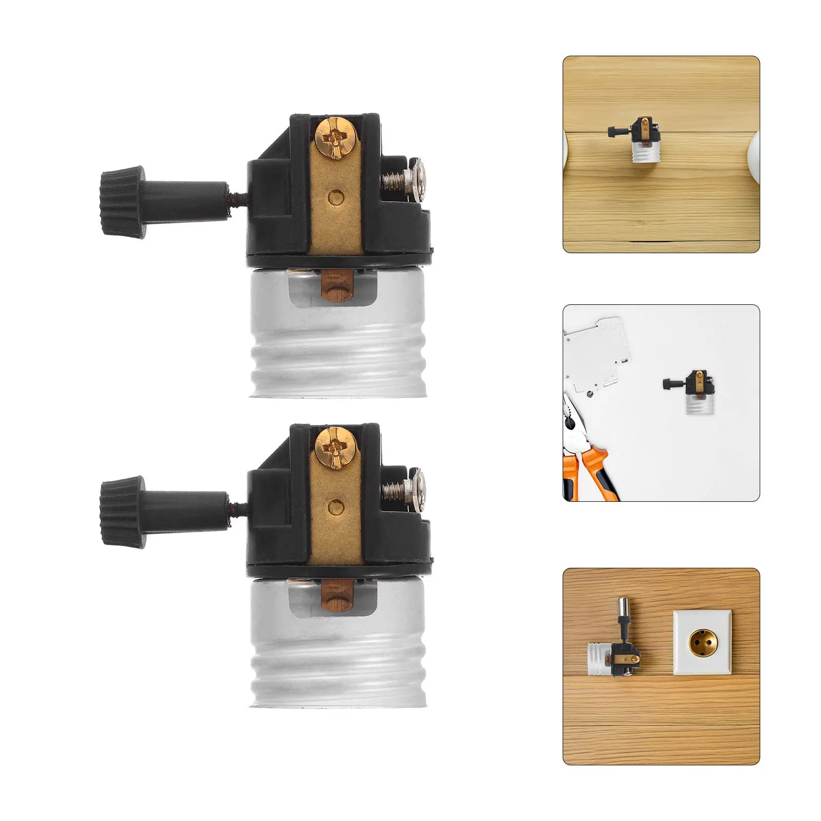 6Pcs E26 Light Socket Waterproof Dustproof Precision Engineered Aluminum Shell Table Floor Lamp Bulb Mounting Base
6Pcs E26 Light Socket Waterproof Dustproof Precision Engineered Aluminum Shell Table Floor Lamp Bulb Mounting Base