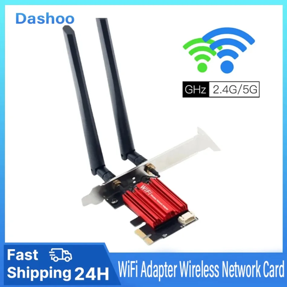 AC1200 2,4G/5GHz 802.11AC WiFi 5 PCIE Wi-Fi адаптер Беспроводная сетевая карта Bluetooth 4,0 двухдиапазонный для настольных ПК Windows 7/8/10/11
AC1200 2,4G/5GHz 802.11AC WiFi 5 PCIE Wi-Fi адаптер Беспроводная сетевая карта Bluetooth 4,0 двухдиапазонный для настольных ПК Windows 7/8/10/11