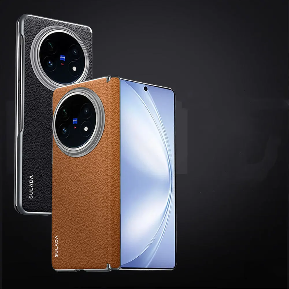 Magnetic Genuine Cowhide Leather Slim Case For Vivo X Fold5 Hinge Protective Back Cover
Magnetic Genuine Cowhide Leather Slim Case For Vivo X Fold5 Hinge Protective Back Cover