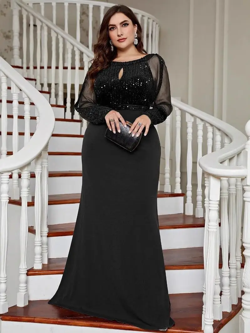 Summer New plus Size Slim Fit Pure Color Dr Par Evening Gown Ele Aosphere Cross-Border Long Evening Gown
Summer New plus Size Slim Fit Pure Color Dr Par Evening Gown Ele Aosphere Cross-Border Long Evening Gown