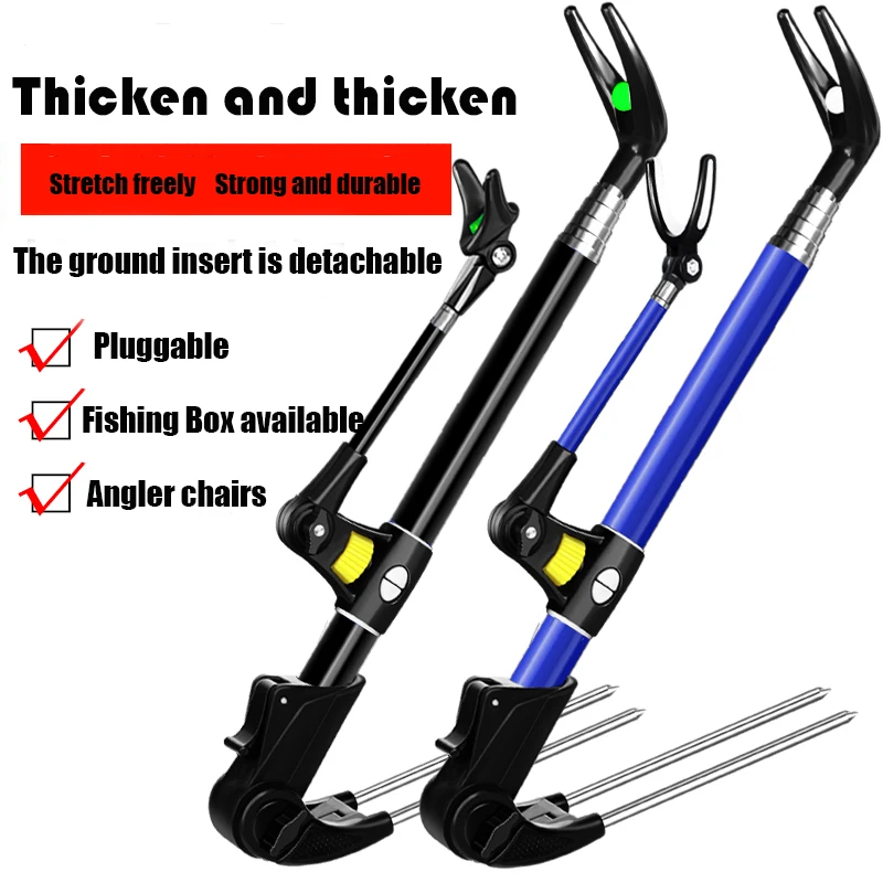 Thickened Fishing Rod Bracket Rack PoleStand Holde Adjustable 1.7m/2.4m Anti-slip Folding Stainless Steel Fishing Supplies
Thickened Fishing Rod Bracket Rack PoleStand Holde Adjustable 1.7m/2.4m Anti-slip Folding Stainless Steel Fishing Supplies