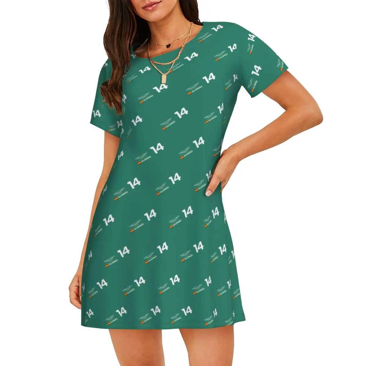 Custom Fernando A-Alonsoes Motor Racing Sleeves Women Nightdress Sleeping Womens Nightgown Dress Women Short Sleeve Nightgowns
Custom Fernando A-Alonsoes Motor Racing Sleeves Women Nightdress Sleeping Womens Nightgown Dress Women Short Sleeve Nightgowns