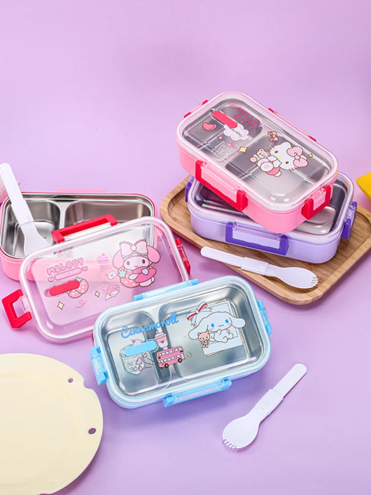 Hot Sanrio Hello Kitty 304Sus Lunch Box Kawaii Anime Cute Divided Meal Box Household Eating Plate Student Lunch Box Tableware
Hot Sanrio Hello Kitty 304Sus Lunch Box Kawaii Anime Cute Divided Meal Box Household Eating Plate Student Lunch Box Tableware