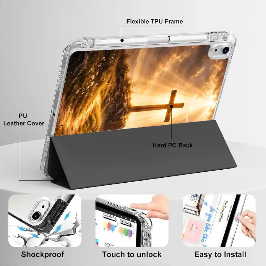 Cool Holy Cross Holder Cover Tablet Case For iPad 11th 10th 9th 8th 7th 12.9inch Mini 6 7 Pro 2025 Air 4 5 M3 M2 M4 11inch
Cool Holy Cross Holder Cover Tablet Case For iPad 11th 10th 9th 8th 7th 12.9inch Mini 6 7 Pro 2025 Air 4 5 M3 M2 M4 11inch