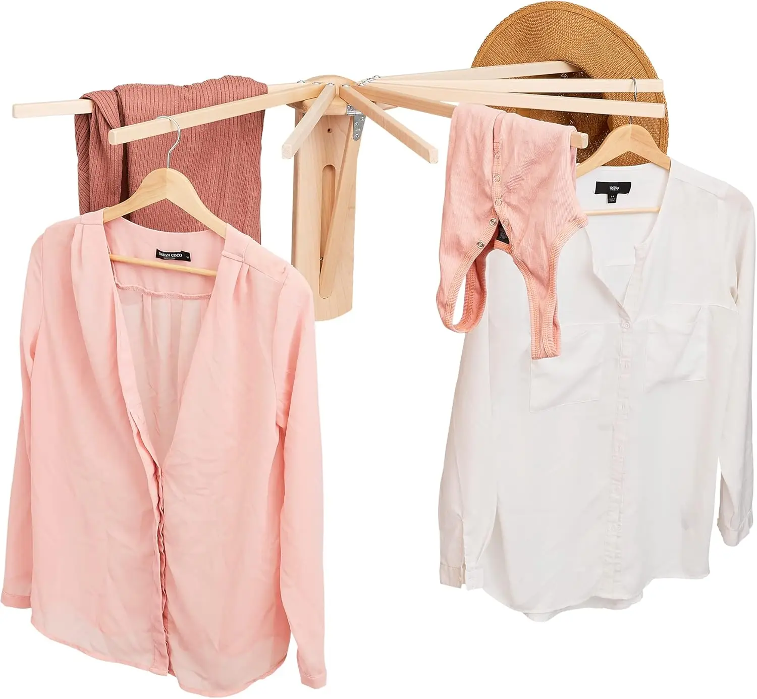 Wall Mounted Clothes Drying Rack - Heavy Duty, Collapsible Laundry Rack for Drying Clothes - Solid Maple Hardwood Foldable
Wall Mounted Clothes Drying Rack - Heavy Duty, Collapsible Laundry Rack for Drying Clothes - Solid Maple Hardwood Foldable